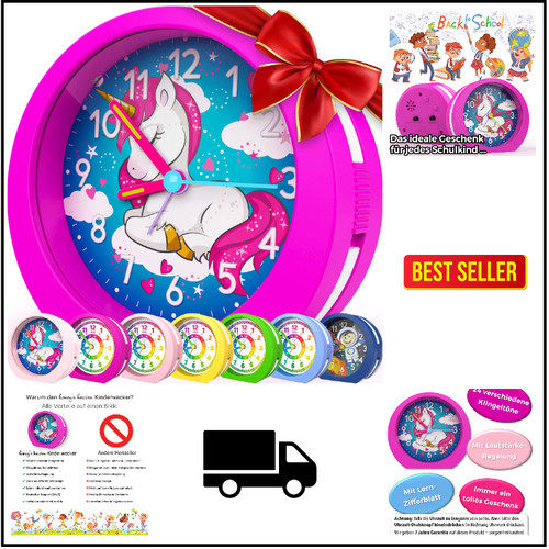 Kinderwecker lernuhr einhorn - kinderwecker,
