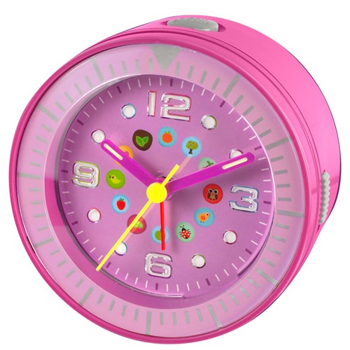 Kinder wecker lila analog led - lila,