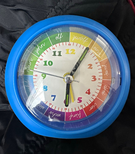 Lern wecker kinder uhr blau - wecker,