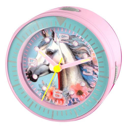 Kinder wecker rosa pferd motiv - kinder,