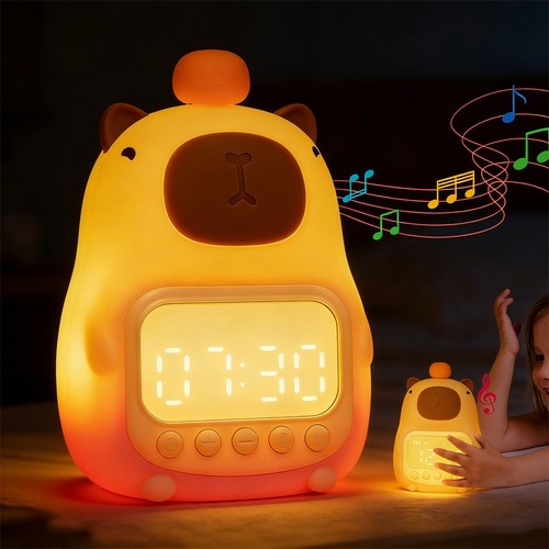 Capybara wecker mit nachtlicht - capybara,